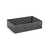FOH BHO042BKS21 9" W x 6" D x 2.25" H Matte Black Stainless Steel Large Rectangle Dots Holder