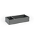 FOH RAH008GYL21 4.25" W Smoke Rectangular Faux Leather Accessory Holder