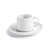 FOH DCS059WHP23 4.75" Dia." x 0.75" White Porcelain Round Glazed Finish Kiln Saucer