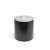FOH RIB046BKL21 3.5 Qt. Black Faux Leather Round Ice Bucket with Lid
