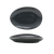 FOH DAP077BKP23 5.5" W Porcelain Oval Mussle Tides Plates
