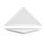 FOH DAP013WHP23 12" W Porcelain Triangular Mod Plate