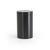 FOH RJR024BKS23 2.5" W Matte Black Round Stainless Steel Jar with Lid