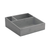FOH RAH002GYB11 3"H x 8.25" x 8.25" Smoke Bamboo 3-Compartment Square Bali Coffee or Accessory Holder