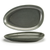 FOH SPT056DGP20 14" W Oval Porcelain Sage Kiln Plate