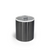 FOH RIB073BKS21 2 Qt. Black Stainless Steel Round Ice Bucket with Lid