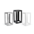 FOH BRI014BKI28 6.25" W Black Metal Rectangle B Buffet Building Blocks Display Riser Set