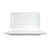 FOH SPT000WHP10 18" W Rectangular Porcelain Linear Design Kyoto Platter