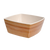 FOH DBO095BBB23 5 Oz. Square Natural Bamboo Biodegradable Platewise Bowl