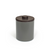 FOH RIB057GYL21 2 Qt. Gray Faux Leather Round Ice Bucket with Lid