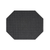 FOH XPM037BKV83 11" W Black Vinyl Rectangle Metroweave Placemat