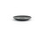 FOH DCS024BKP23 5.75" Dia. x 0.75" H Ink Porcelain Round Spiral Saucer