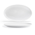 FOH SPT064WHP20 21" W Oval Porcelain Deep Raised Edge Harmony Platter