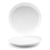 FOH DOS029WHP22 11" Dia. White Round Porcelain Kiln Plate