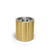 FOH RIB072GOS21 2 Qt. Gold Stainless Steel Round Ice Bucket with Lid