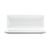 FOH DSU009WHP21 11.5" W White Rectangular Porcelain Rolled Mod Plate