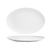 FOH DDP053WHP22 11.5" W White Oval Porcelain Coupe Spiral Plate