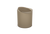 FOH RWA019BRT10 6.5 Qt. Brown Plastic Cylinder Nutmeg Waste Can with Lid