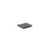 FOH RSD008GYR13 4" W Square Composite Smoke Soap Dish