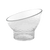 FOH DBO046CLT23 8 Oz. Clear Round Resin Slanted Footed Drinkwise Bowl