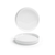 FOH DAP084WHP23 5" Dia. White Porcelain Round Raised Soho Plate