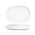 FOH DOS033WHP21 13" W White Oval Porcelain Artefact Plate