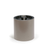 FOH RIB027BEL21 3.5 Qt. Beige Faux Leather Round Ice Bucket with Lid