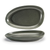 FOH DDP062DGP22 11" W Oval Porcelain Sage Kiln Plate