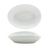 FOH DBO148WHP22 6 Oz. White Oval Porcelain Tides Bowl