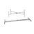 FOH BHO025BSS22 11.5" W Silver Stainless Steel Square Buffetware Riser Trivet