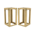 FOH BRI010NAW28 6.5" W Brown Wood Square Rustic Wood Display Riser