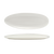 FOH DSU008BEP23 11.5" W Oval Porcelain Scallop Tides Slim Plate