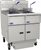 Pitco SG18-2FD-NG Stainless Steel Millivolt Natural Gas Solstice Prepackaged Fryer System - 280,000 BTU