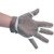 Omcan USA 44353 Stainless Steel X-Large Mesh Glove with Green Silicone Strap