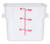 Omcan USA 80204 6 Qt. White Polypropylene Square Food Storage Container