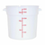 Omcan USA 80238 18 Qt. White Polypropylene Round Food Storage Container