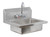 Omcan USA 44585 10" x 14" x 5" Bowl Stainless Steel Wall Mounted Hand Sink with Gooseneck Faucet
