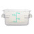 Omcan USA 80172 2 Qt. Clear Polycarbonate Square Food Storage Container