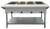 Omcan USA 46647 4 Full Size Pan Stainless Steel Electric Open Well Steam Table - 208-240 Volts