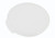 Omcan USA 80209 White Polypropylene Round Food Storage Container Lid for 1 Qt. Container