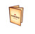 Omcan USA 39804 9.25"W x 11.75"H Red Plastic 3 Page Menu Holder