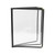 Omcan USA 39802 9.25"W x 11.75"H Black Plastic 3 Page Menu Holder