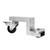 Omcan USA 69578 Black Stainless Steel Nylon Swivel with Brake Casters (2 Each Per Set)