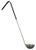 Omcan USA 80765 6 Oz. One Piece Stainless Steel Ladle with Black Handle