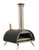 Omcan USA 44432 Black Stainless Steel Portable Wedge Wood Burning Pizza Oven