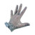 Omcan USA 44354 Stainless Steel XSmall Mesh Glove with Gray Silicone Strap