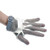 Omcan USA 44354 Stainless Steel XSmall Mesh Glove with Gray Silicone Strap