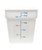 Omcan USA 80206 18 Qt. White Polypropylene Square Food Storage Container