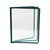 Omcan USA 39803 9.25"W x 11.75"H Green Plastic 3 Page Menu Holder