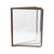 Omcan USA 39805 9.25"W x 11.75"H Brown Plastic 3 Page Menu Holder